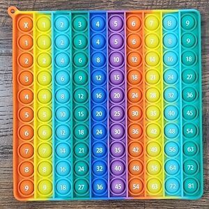 Pop it, multiplication fidget pop it